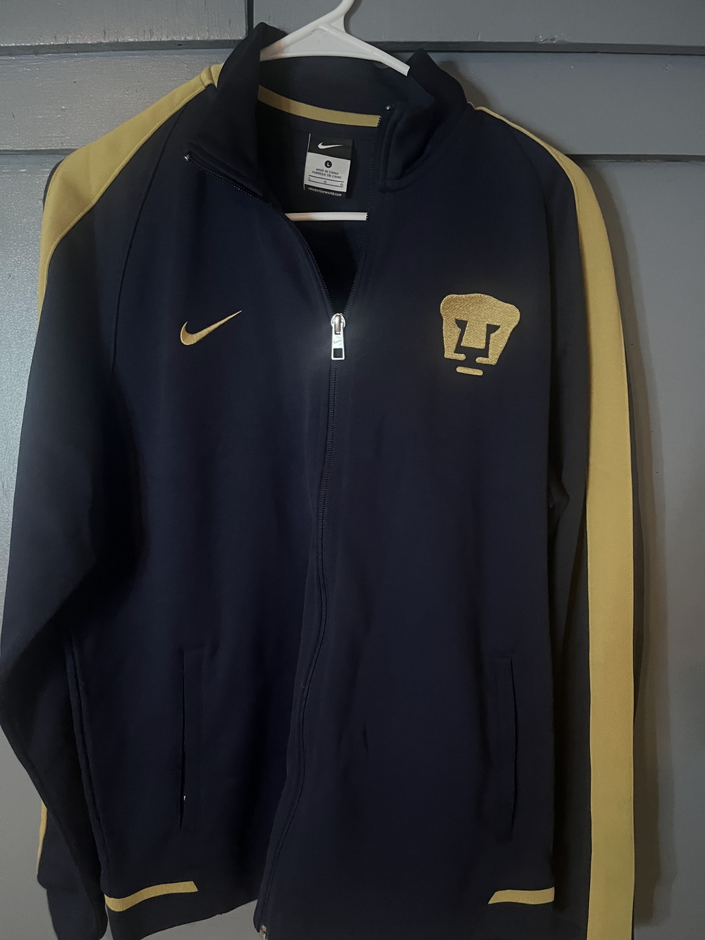 2019 Nike Men’s Navy and Gold Performance Full-Zip Jacket Mens Large